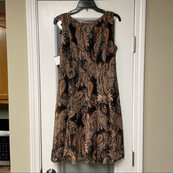 Perceptions Petite Floral Sweat Dress Petite Small - Picture 11 of 13